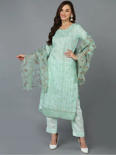 Women Organza Embroidered Ethnic Kurta Trouser